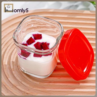 [Homyl5] ขวดโหลแก้ว ปากกว้าง สําหรับใส่โยเกิร์ต สมูทตี้ ขนมหวาน