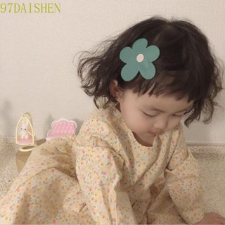 Daishen1 กิ๊บติดผม ลายดอกไม้น่ารัก ด้านข้าง เรียบง่าย สีสันสดใส สําหรับผู้หญิง