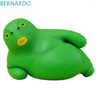 Bernardo ของเล่นบีบสกุชชี่ รูปปลา สีเขียว แบบยืดหยุ่น สําหรับเด็ก