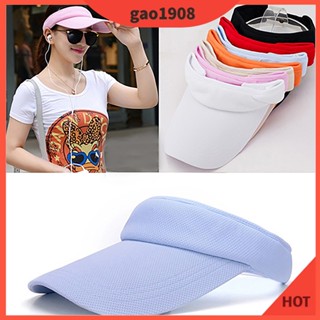 [GAO] Sunhat หมวกแก็ป ผ้าฝ้าย ระบายอากาศ ปรับได้ สําหรับผู้หญิง เหมาะกับการเล่นเทนนิส