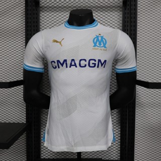 【 Player Version 】 2324 ใหม่ Marseille Home Player เสื้อฟุตบอล แขนสั้น คุณภาพสูง