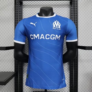 【 Player Version 】 2324 ใหม่ Marseille away Player เสื้อฟุตบอล แขนสั้น คุณภาพสูง