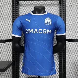 【 Player Version 】 2324 ใหม่ Marseille away Player เสื้อฟุตบอล แขนสั้น คุณภาพสูง