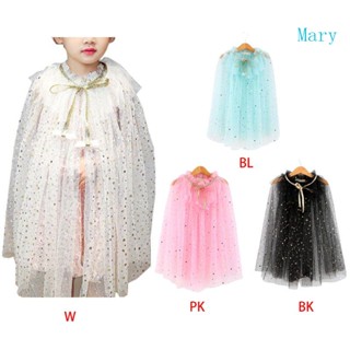 เสื้อคลุมไหล่ ประดับเลื่อม แต่งกลิตเตอร์ ดาวน่ารัก สีแคนดี้ สไตล์เจ้าหญิง สําหรับเด็กผู้หญิง เหมาะกับงานปาร์ตี้วันเกิด