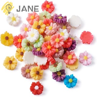 Jane ดอกเดซี่เรซิ่น ขนาดเล็ก 9 มม. คละสี เครื่องประดับ สําหรับผู้หญิง