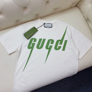 ใหม่ Gucc เสื้อแขนสั้น แฟชั่นสําหรับผู้ชาย และผู้หญิง