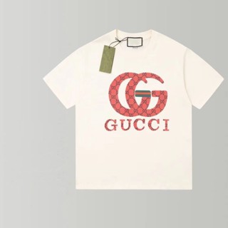 เสื้อยืดแขนสั้น Gucc สวมใส่สบาย แฟชั่นใหม่