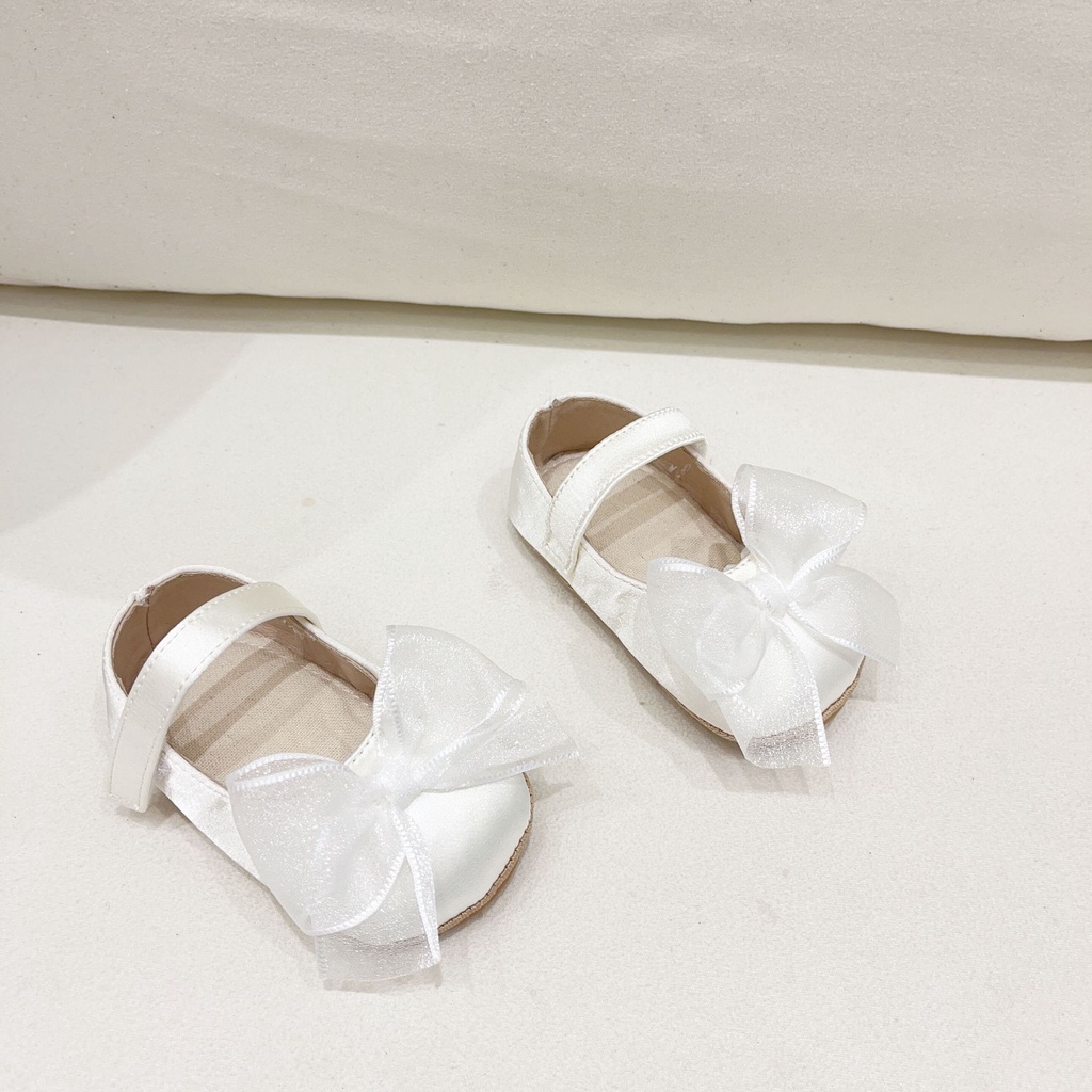 รองเท้าหนัง ประดับโบว์ ขนาดเล็ก ป้องกันการลื่น เหมาะกับฤดูใบไม้ร่วง สําหรับเด็กวัยหัดเดิน - รูปที่ 7