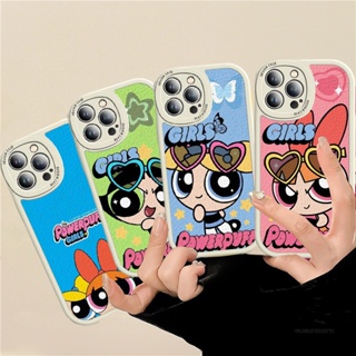 เคสโทรศัพท์มือถือหนังแกะ TPU บาง กันกระแทก ลายการ์ตูน The Powerpuff Girls สําหรับ Redmi 9 10 9A 9C 10C Note 7 8 10 11T 11S 10S K20 K40