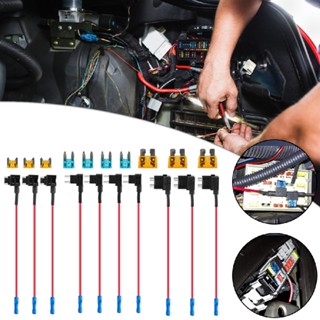 New 10pc 12V Add-a-Circuit Fuse Adapter w/ Standard &amp; Mini Tap Blade Fuse Holder