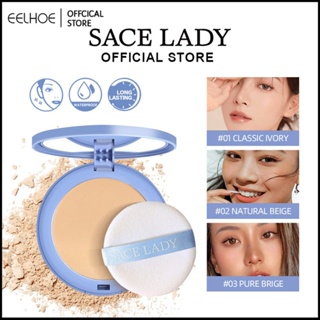 SACE LADY Oil-control Compact Powder Foundation Waterproof Matte Face Powder ในสต็อก-eelhoe