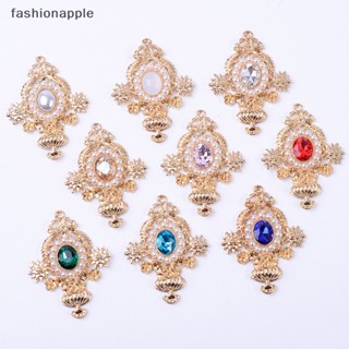 [fashionapple] ใหม่ เครื่องประดับแฟชั่น ต่างหูอัลลอย จี้เพชร Diy
