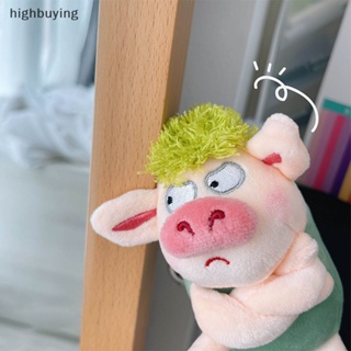 [highbuying] พวงกุญแจ จี้ตุ๊กตาหมูโกรธน่ารัก ขนนิ่ม สีเขียว สําหรับตกแต่งกระเป๋าเป้สะพายหลัง รถยนต์ พร้อมส่ง