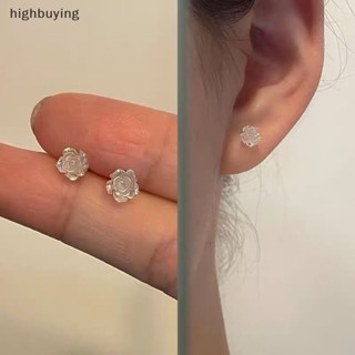 [highbuying] 1 คู่ ฝรั่งเศส ดอกคามิเลีย สีขาว ต่างหูดอกไม้ สําหรับผู้หญิง ฤดูร้อน แฟชั่น เครื่องประดับ ของขวัญ อารมณ์ หวาน ต่างหูสตั๊ด ใหม่ พร้อมส่ง