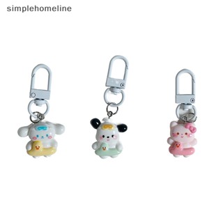 SANRIO [simplehomeline] พวงกุญแจเรซิ่น จี้การ์ตูนอนิเมะ Hello Kitty Kuromi Melody น่ารัก เครื่องประดับ สําหรับห้อยกระเป๋า พร้อมส่ง