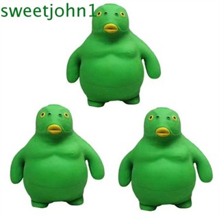 Sweetjohn ของเล่นบีบสกุชชี่ รูปปลา ขนาดใหญ่ สีเขียว สําหรับเด็ก