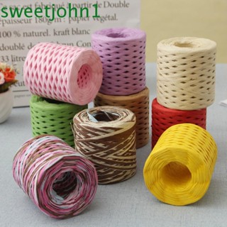 Sweetjohn ริบบิ้น Raffia สําหรับตกแต่งกล่องของขวัญ DIY