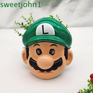 Sweetjohn หน้ากากคอสเพลย์ การ์ตูนอนิเมะ Mario Super Mario Bros สําหรับเด็ก