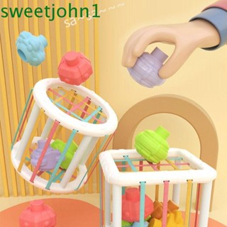 Sweetjohn ของเล่นเพื่อการศึกษาเด็ก ของขวัญการเรียนรู้ที่ไม่สม่ําเสมอ การฝึกจับ ABS การสอน ช่วยในการเรียงลําดับเกมของเล่น