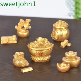 Sweetjohn ต้นเงินเรซิ่น ขนาดเล็ก หลายสไตล์ สําหรับตกแต่งบ้าน ภูมิทัศน์ ปีใหม่ DIY