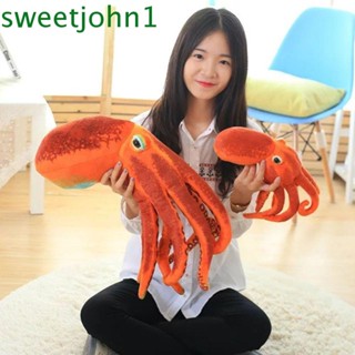 Sweetjohn หมอนตุ๊กตาปลาหมึก พนักพิงนุ่ม 30 ซม. สบาย สําหรับตกแต่ง