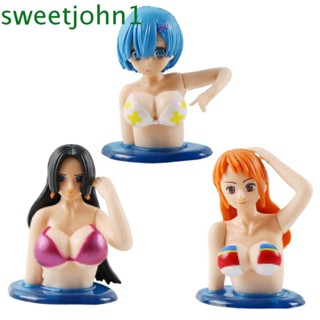 Sweetjohn โมเดลฟิกเกอร์ รูปปั้นอนิเมะ Nami Rem Boa Hancock ของขวัญวันเกิด สําหรับตกแต่งบ้าน