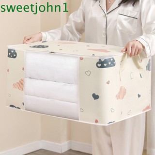 Sweetjohn ถุงเก็บผ้าห่ม แบบใส ป้องกันความชื้น สําหรับบรรจุภัณฑ์