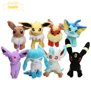 Suair โมเดลตุ๊กตาฟิกเกอร์ Eevee ผ้าฝ้าย แบบนิ่ม ขนาด 20 ซม. สําหรับตกแต่งบ้าน