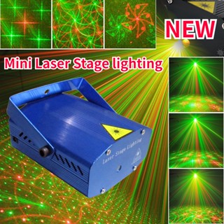 ⚡️ถูกที่สุด⚡️ Mini Laser Stage lighting ไฟเลเซอร์ ไฟดิสโก้ ไฟเธค กระพริบตามจังหวะเพลง