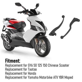 FS Moto 1 คู่ของคันโยกเบรคจับอลูมิเนียมอัลลอยด์สำหรับ Yamaha Motorbike ATV YBR Moped