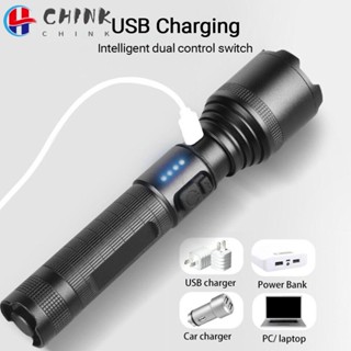 ไฟฉาย LED อเนกประสงค์ แบบชาร์จไฟได้ พอร์ต USB สว่างพิเศษ