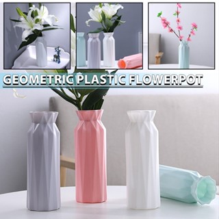 New 1pc Plastic Flower Vase Creative Nordic Decor Home Imitation Ceramic Vase