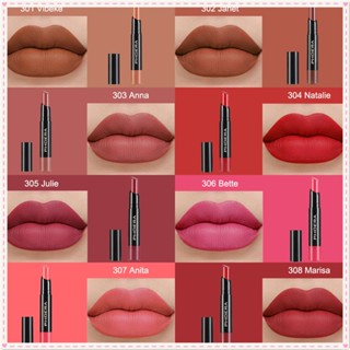 Phoera Matte ลิปสติกกำมะหยี่ Dual-ใช้สำหรับริมฝีปากและแก้ม Smooth NATURAL Lip GLOSS ง่ายต่อการสีกันน้ำ Sweatproof Long Lasting Lip แต่งหน้า 8 สี JOYFEEL