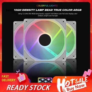 Kt* พัดลมระบายความร้อน ไฟ LED RGB อุปกรณ์เสริม สําหรับคอมพิวเตอร์ตั้งโต๊ะ