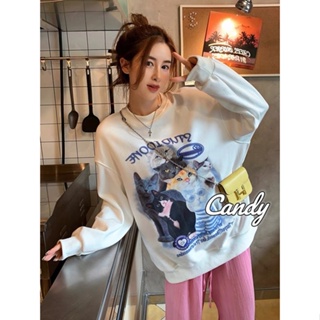 Candy Kids  เสื้อผ้าผู้ญิง แขนยาว เสื้อฮู้ด คลุมหญิง สไตล์เกาหลี แฟชั่น  fashion คุณภาพสูง Trendy Comfortable A28J18O 36Z230909