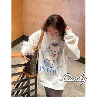 Candy Kids  เสื้อผ้าผู้ญิง แขนยาว เสื้อฮู้ด คลุมหญิง สไตล์เกาหลี แฟชั่น  คุณภาพสูง Chic High quality Trendy A28J18L 36Z230909