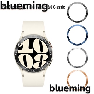 Blueming2 กรอบนาฬิกาข้อมือสเตนเลส ป้องกันรอยขีดข่วน 40 มม. 44 มม. 43 มม. 47 มม. อุปกรณ์เสริม สําหรับ Galaxy Watch 6 6Classic Smart Watch