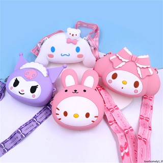 SANRIO กระเป๋าใส่เหรียญ ซิลิกาเจล ลายการ์ตูน Hello Kitty Kulomi แบบพกพา สําหรับเด็กผู้หญิง