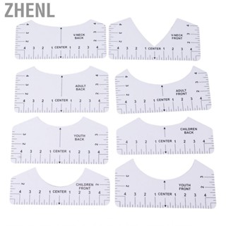 Zhenl 8PCS T Shirt Ruler PVC Clothing Centering Design Alignment Tool