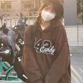 Candy Kids  เสื้อผ้าผู้ญิง แขนยาว เสื้อฮู้ด คลุมหญิง สไตล์เกาหลี แฟชั่น  คุณภาพสูง รุ่นใหม่ Unique สวยงาม A28J125 36Z230909