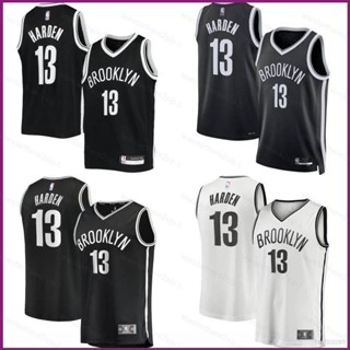 เสื้อกีฬาบาสเก็ตบอล NP2 2022 NBA Jersey Brooklyn Nets No.13 Hardrn พลัสไซซ์ PN2