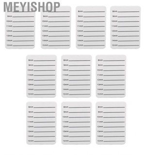 Meyishop Eyelash Extension  Tray White Removable Bandage 8‑15mm Rounded Edges for Shop