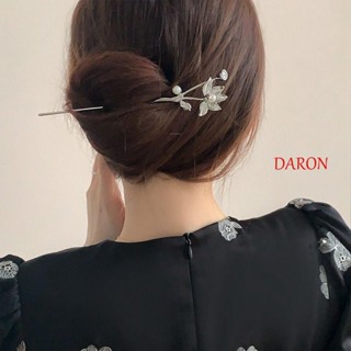 Daron กิ๊บติดผม รูปดอกบัว สไตล์จีนโบราณ สําหรับเด็กผู้หญิง