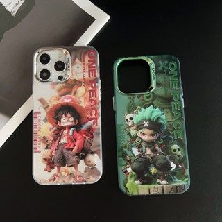 เคสโทรศัพท์มือถือ ลายการ์ตูน One Piece สําหรับ iPhone 15 14 13 12 11 Pro Max 11Pro