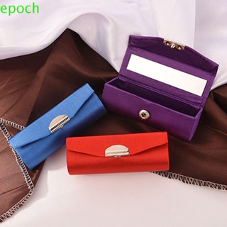 Epoch กล่องลิปสติก กล่องของขวัญ DIY ผ้าธรรมดา ย้อนยุค กระเป๋าเครื่องสําอาง กล่องเครื่องประดับ กล่องบรรจุด้วยผ้ากระจก การออกแบบวัสดุ กล่องใส่ลิปสติก