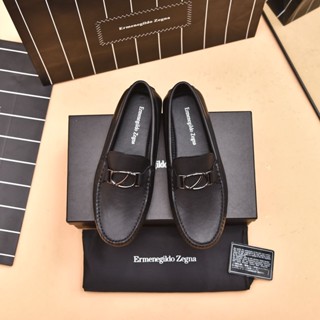 Zegna ใหม่ รองเท้าหนังนิ่ม ลําลอง ระบายอากาศ คุณภาพสูง แฟชั่น สําหรับผู้ชาย 2023 DHVR