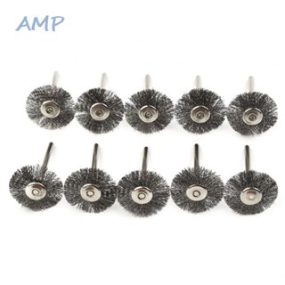 ⚡NEW 8⚡Wire Brush 10 Pcs For Mini Drill Rotary Parts Polishing T-shaped Tools