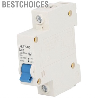 Bestchoices Miniature Circuit Breaker High Breaking  PA66 Nylon 63A1P Small