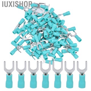 Iuxishop 100Pcs Insulated  Spade Wire Connector U Type Electrical Crimp Terminal