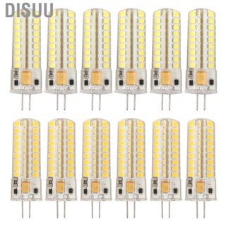 Disuu 6pcs G4  Bulb 700LM 7W 72LED 360 Degree Lighting Silicone AC DC12V